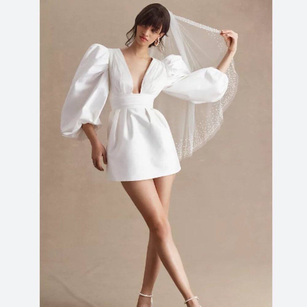Watters Balloon Sleeve Dress